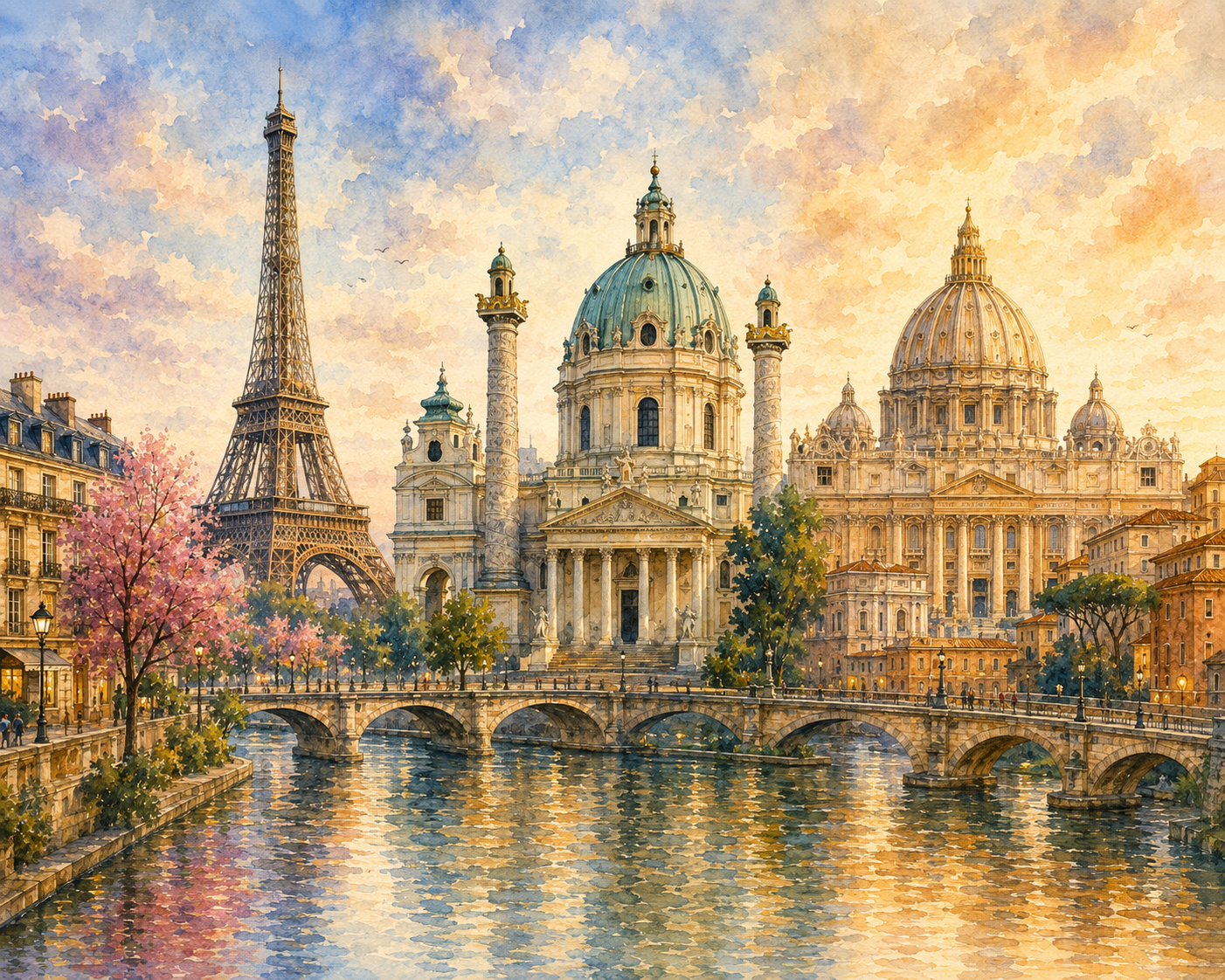 Parigi, Vienna e Roma